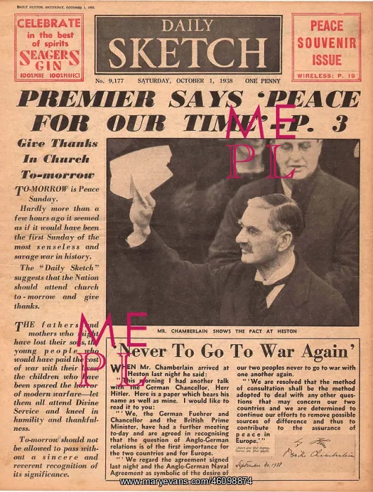 : Neville Chamberlain -- Peace for our Time : Neville Chamberlain -- Peace for our Time