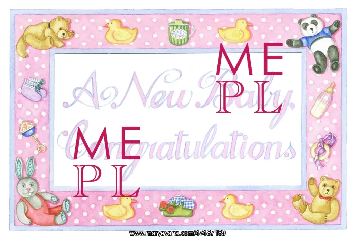 : New Baby Congratulations with teddies etc : New Baby Congratulations with teddies etc