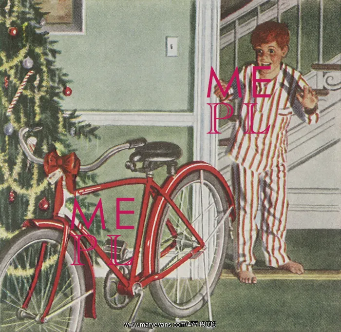 : New Bicycle on Christmas Morn : New Bicycle on Christmas Morn