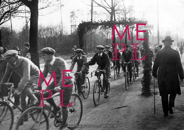 : New bicycle paths inaugurated, Grunewald, Germany : New bicycle paths inaugurated, Grunewald, Germany