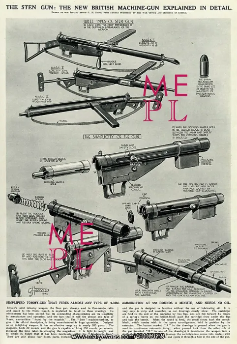: New British Sten gun by G. H. Davis : New British Sten gun by G. H. Davis