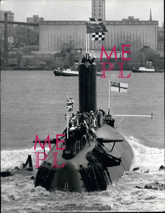 : New British submarine Conqueror launched, Birkenhead : New British submarine Conqueror launched, Birkenhead