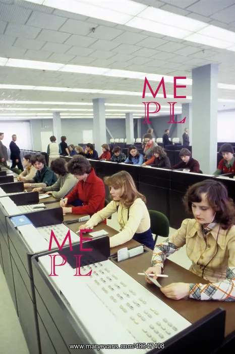: New call centre in Moscow, 1980 : New call centre in Moscow, 1980