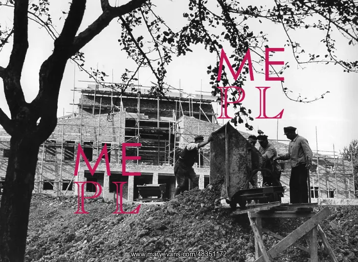 : New construction of the Town Hall in Goslar, 1935 : New construction of the Town Hall in Goslar, 1935