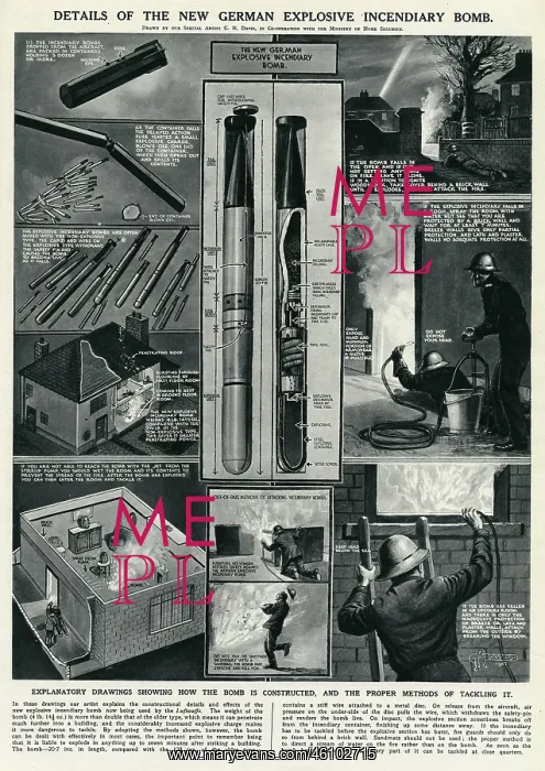 : New German incendiary bomb by G. H. Davis : New German incendiary bomb by G. H. Davis