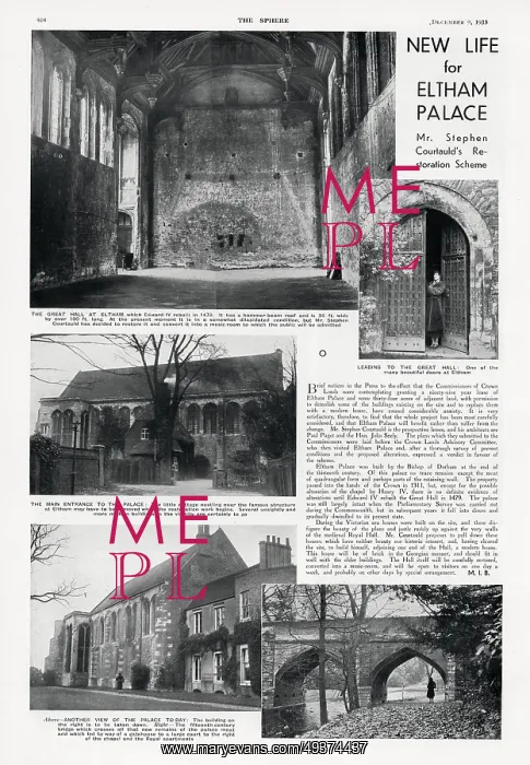 : New life for Eltham Palace 1933 : New life for Eltham Palace 1933
