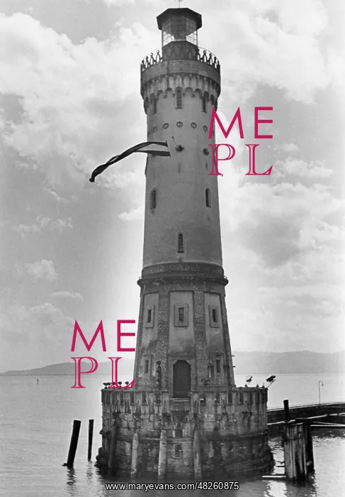 : New lighthouse of Lindau, 1935 : New lighthouse of Lindau, 1935