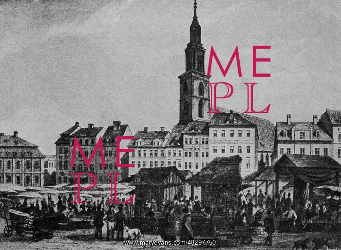 : New Market in Berlin, 1850 : New Market in Berlin, 1850