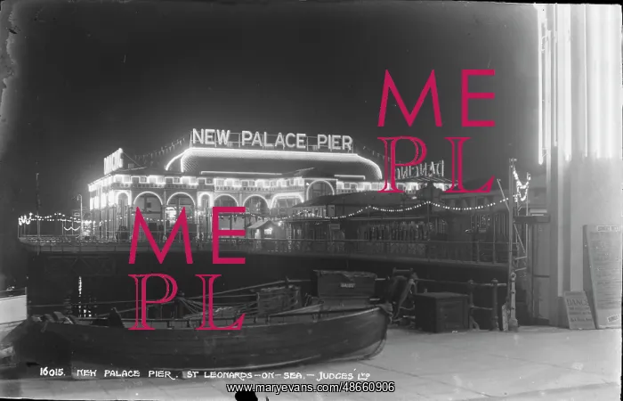 : New Palace Pier at Night : New Palace Pier at Night