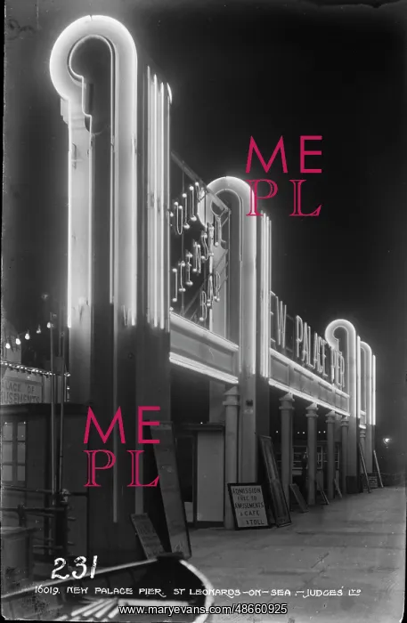 : New Palace Pier at Night : New Palace Pier at Night