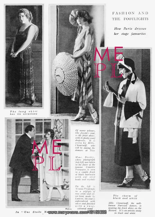 : New Paris dresses from the stage, 1925 : New Paris dresses from the stage, 1925