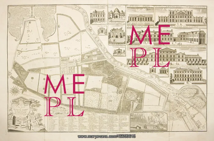 : A New Plan of Richmond Gardens, 1748 : A New Plan of Richmond Gardens, 1748