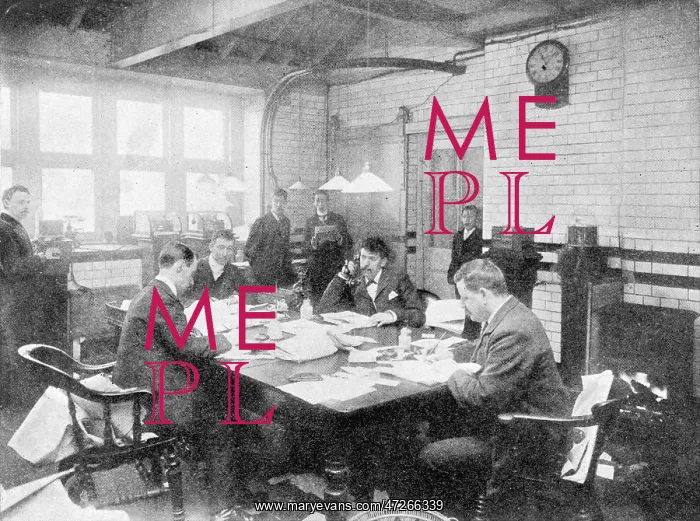 : New Press Room in the 1890s : New Press Room in the 1890s