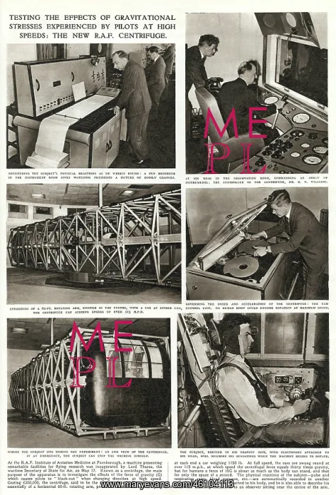 : The new R.A.F. Centrifuge 1955 : The new R.A.F. Centrifuge 1955