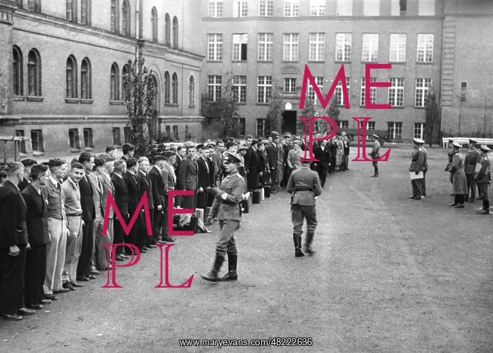: The new recruits move into the barracks, 1938 : The new recruits move into the barracks, 1938