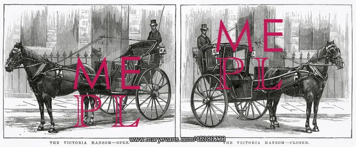 : New Robinson's Patent Hansom Cab 1887 : New Robinson's Patent Hansom Cab 1887