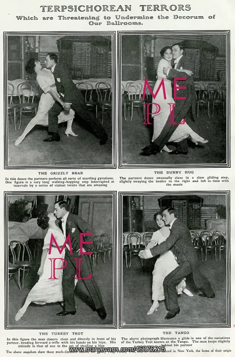 : New sensation dance crazes, 1912 : New sensation dance crazes, 1912