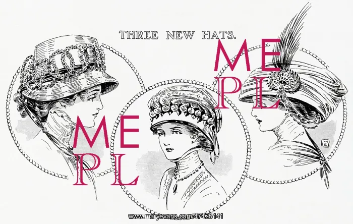 : Three new toque hats 1909 : Three new toque hats 1909