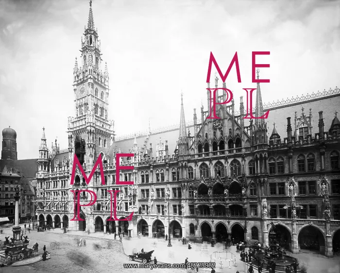: New town hall in Munich, 1905 : New town hall in Munich, 1905