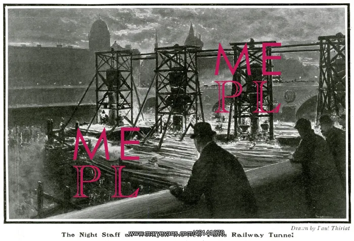 : New tunnel under the Seine 1905 : New tunnel under the Seine 1905