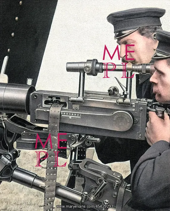 : A new type of German machine gun, World War One : A new type of German machine gun, World War One