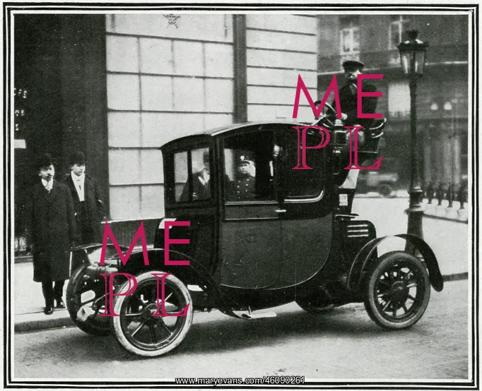 : New type of motor cab for Paris 1909 : New type of motor cab for Paris 1909
