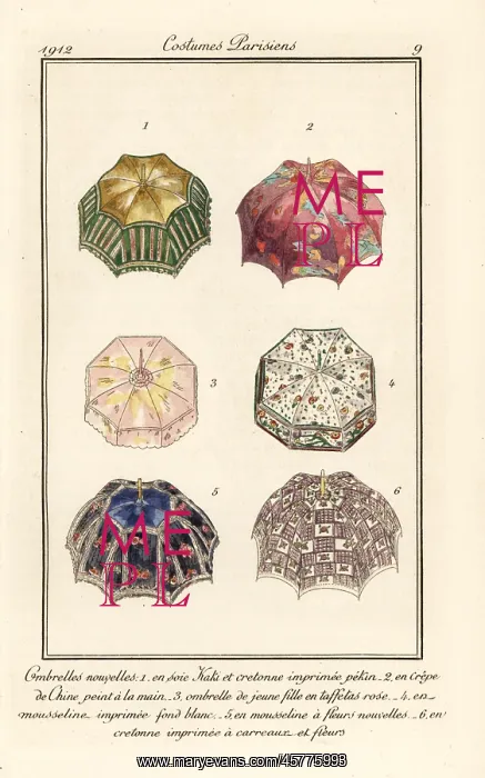 : New umbrella and parasol designs for 1912 : New umbrella and parasol designs for 1912