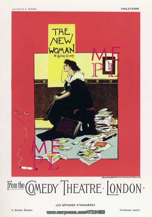 : NEW WOMAN POSTER ?1896 : NEW WOMAN POSTER ?1896