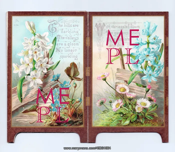 : New Year card in the form of a folding screen : New Year card in the form of a folding screen