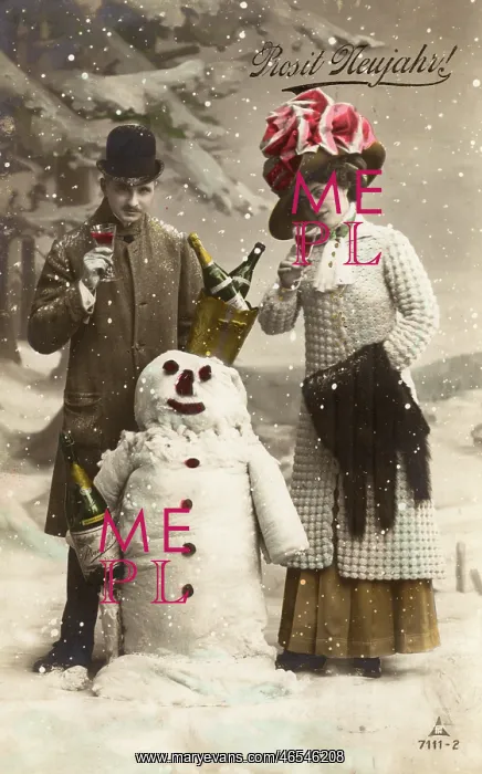 : New Year Greetings Card : New Year Greetings Card