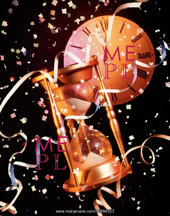  : New Years Still Life Hourglass