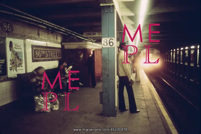 : New York City Subway. Passengers wait on ? : New York City Subway. Passengers wait on ?