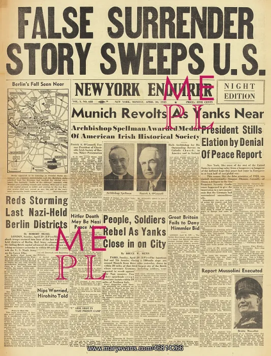 : New York Enquirer - False report of German surrender : New York Enquirer - False report of German surrender