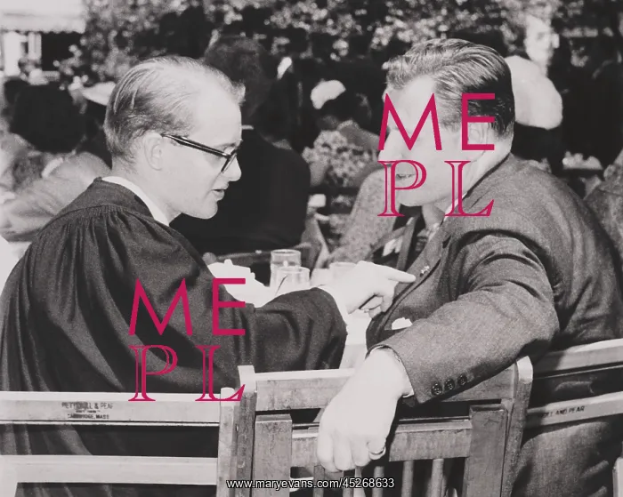 : New York governor Nelson Rockefeller talking with : New York governor Nelson Rockefeller talking with