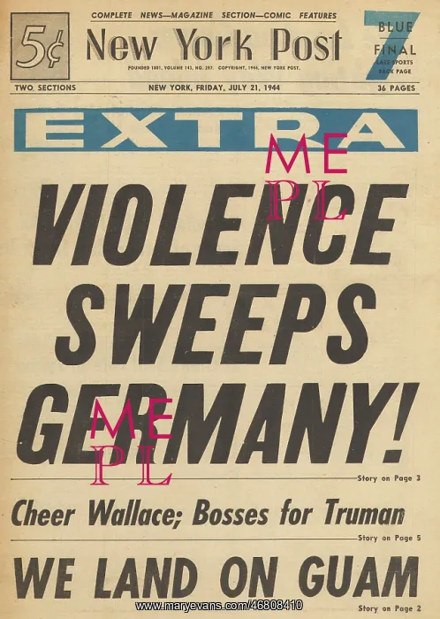: New York Post front page Unrest in Germany : New York Post front page Unrest in Germany