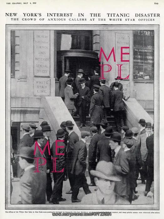 : New York's interest in the Titanic disaster : New York's interest in the Titanic disaster