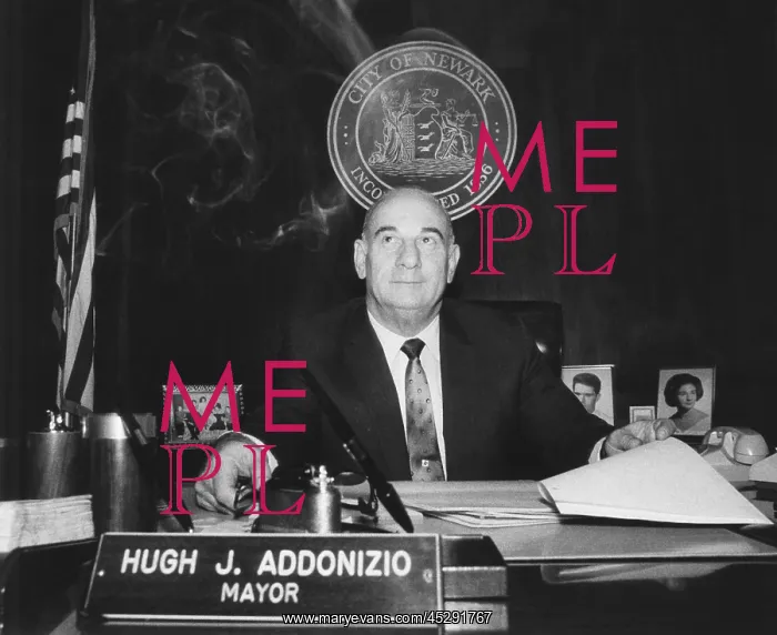 : Newark Mayor Hugh Addonizio back at his City Hall : Newark Mayor Hugh Addonizio back at his City Hall