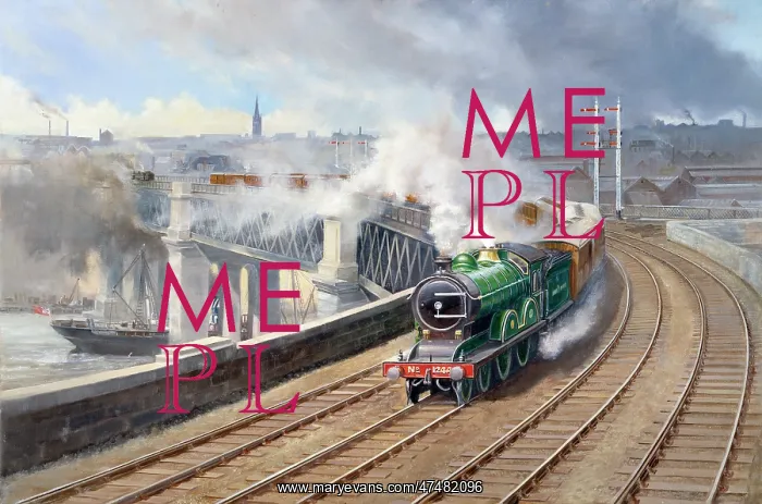 : Newcastle with Flying Scotsman Train : Newcastle with Flying Scotsman Train