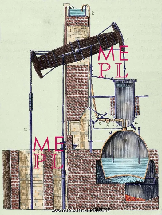: Newcomen steam engine invented by Thomas Newcomen in 1712 : Newcomen steam engine invented by Thomas Newcomen in 1712