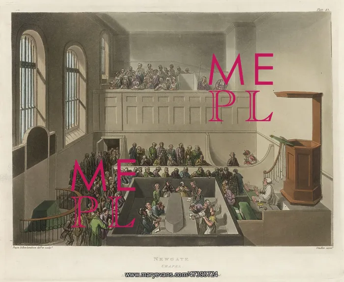 : NEWGATE CHAPEL 1809 : NEWGATE CHAPEL 1809