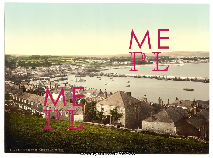 : Newlyn, general view, Cornwall, England : Newlyn, general view, Cornwall, England