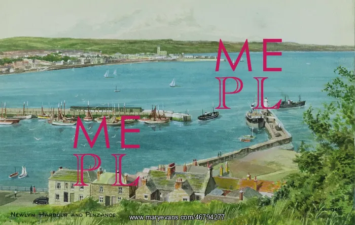 : Newlyn Harbour and Penzance, Cornwall : Newlyn Harbour and Penzance, Cornwall