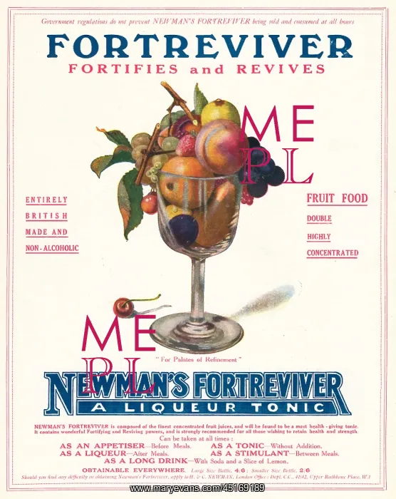 : Newman's Fortreviver Advertisement : Newman's Fortreviver Advertisement