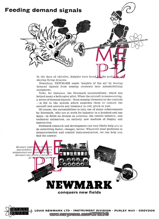 : Newmark Helicopter Flight Control Systems 1960 : Newmark Helicopter Flight Control Systems 1960