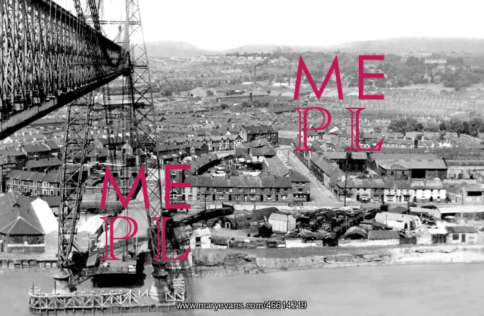  : Newport, view from Transporter Bridge c1950