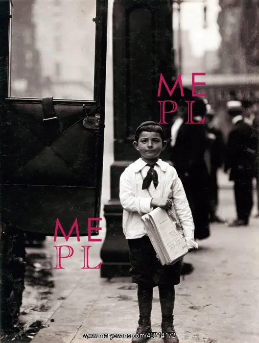 : Newsboy, from original caption: Dominick ? : Newsboy, from original caption: Dominick ?