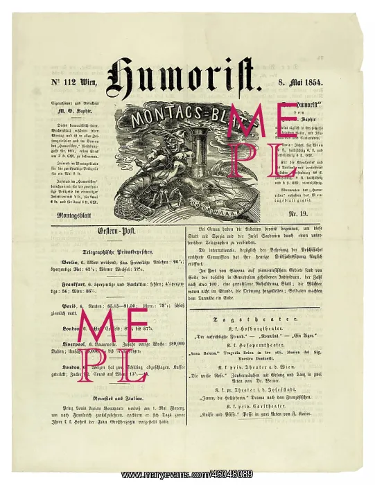  : Newspaper: Humorist published on Monday by M