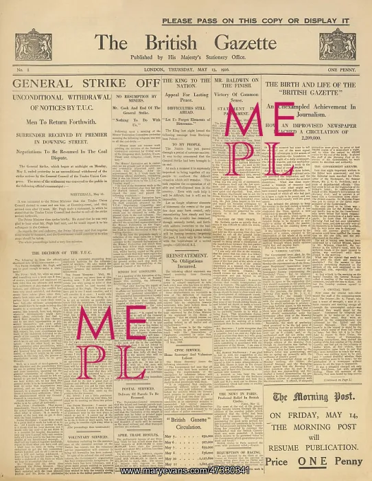 : Newspaper Headline 1926 : Newspaper Headline 1926