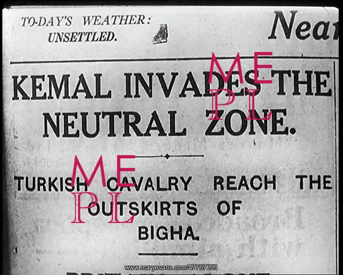 : Newspaper Headline - Kemal Invades the Neutral Zone : Newspaper Headline - Kemal Invades the Neutral Zone