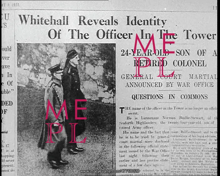 : Newspaper with Headline Reading - Whitehall : Newspaper with Headline Reading - Whitehall